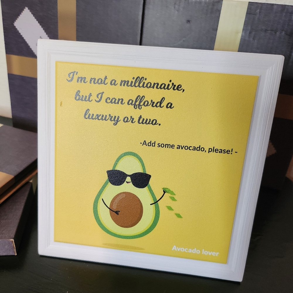 Avacado Lovers Decorative Pic w/Gift Box